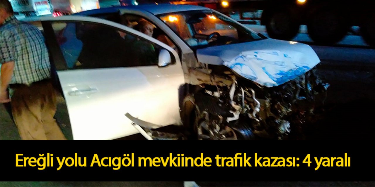 Acıgöl mevkiinde trafik kazası: 4 yaralı