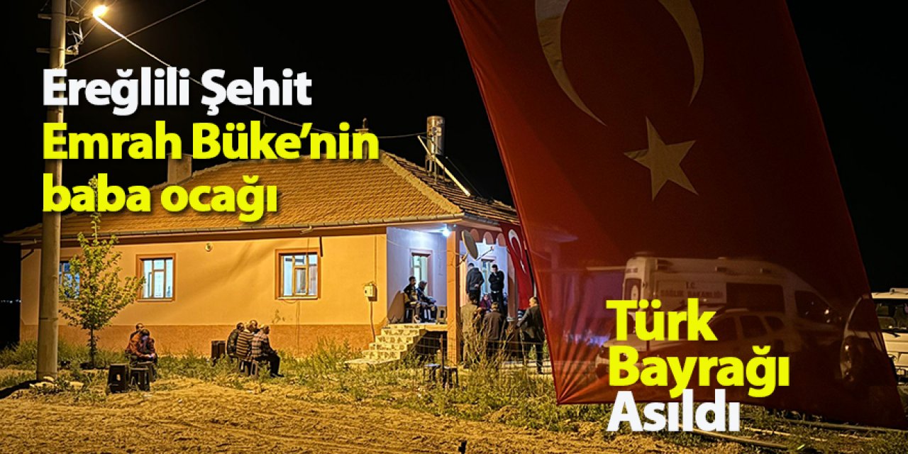 Ereğlili şehit polis memuru Emrah Bükenin acı haberi baba evine  ulaştı