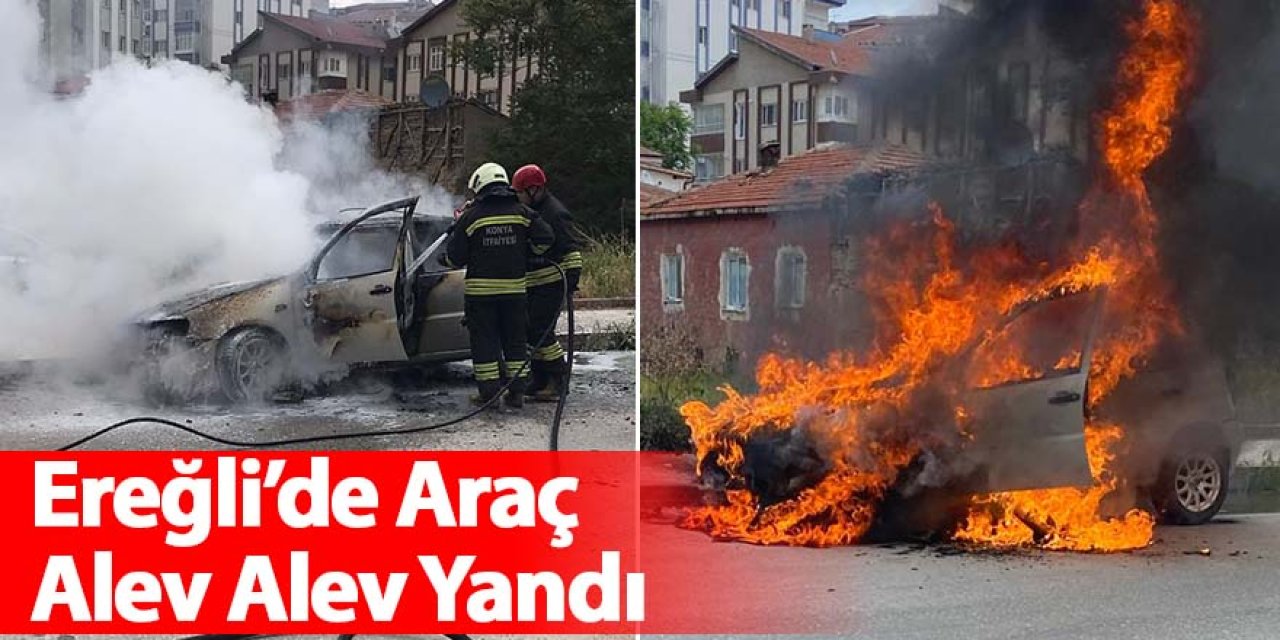 Kontağı çevirdi, otomobili alev aldı