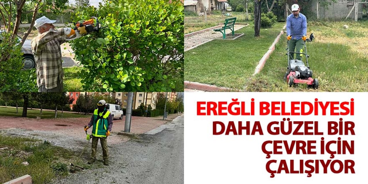 EREĞLİ BELEDİYESİ DAHA GÜZEL BİR ÇEVRE İÇİN ÇALIŞIYOR