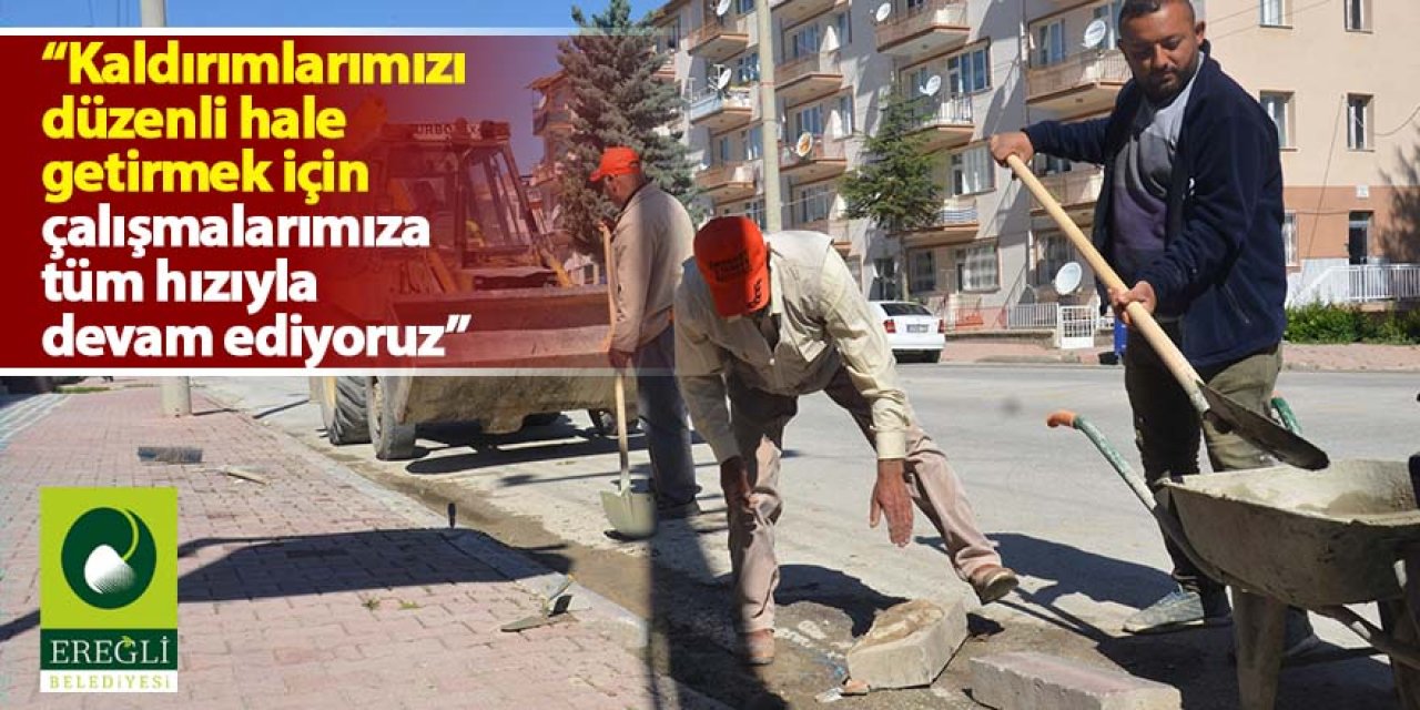 Ereğli Belediyesi Çalışmalarına Devam Ediyor