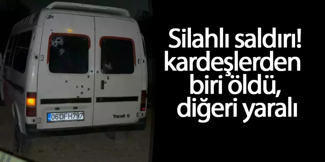 Silahlı saldırıya uğrayan kardeşlerden biri öldü, diğeri yaralandı