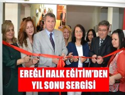 Ereğli Halk Eğitim’den Yıl Sonu Sergisi