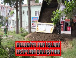 Belediye Fen Ekipleri Çalışıyor