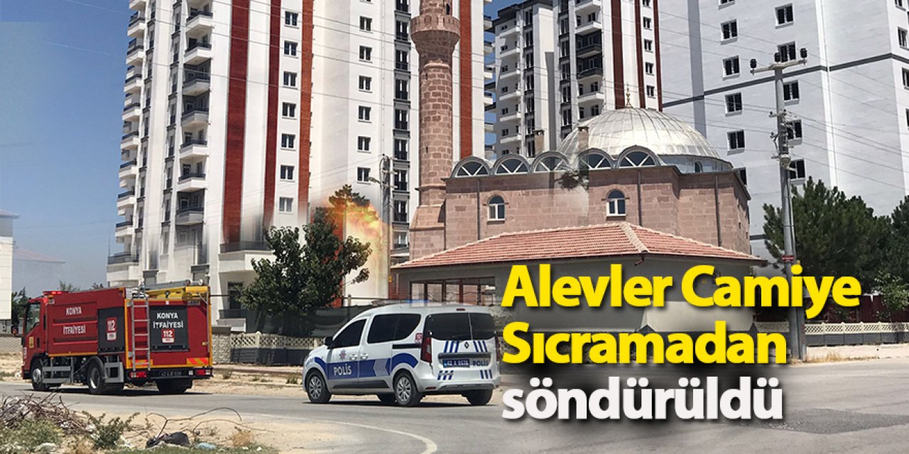 Ereğli’de yanan kuru otlar cami yakacaktı!