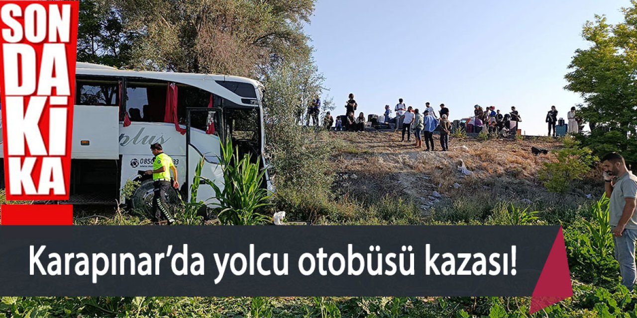 Karapınar’da yolcu otobüsü kazası yaralılar var!