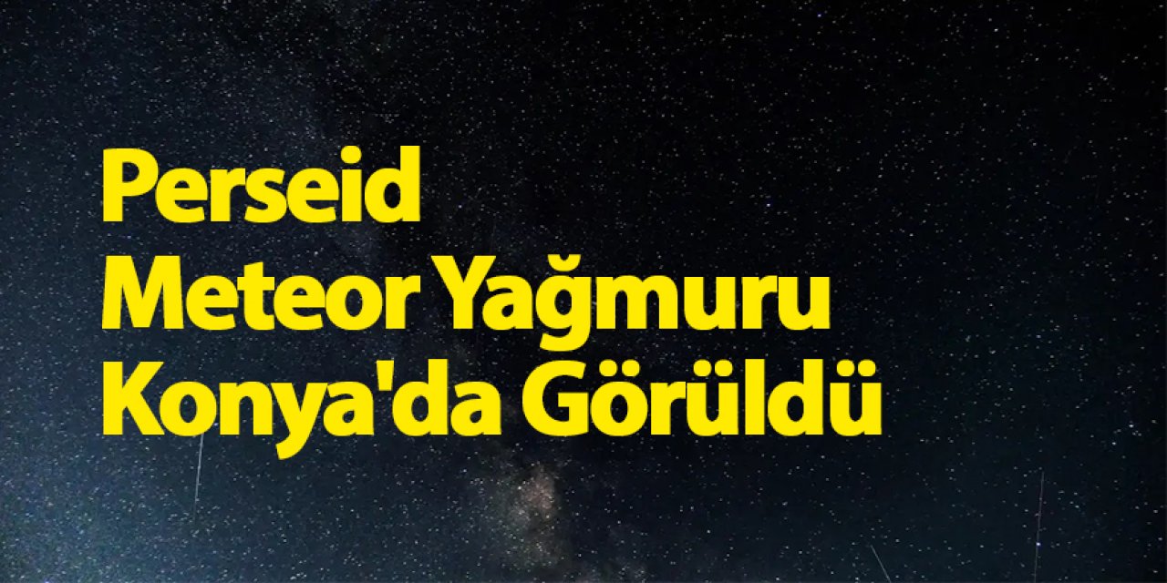 Perseid Meteor Yağmuru Konya'da Görüldü