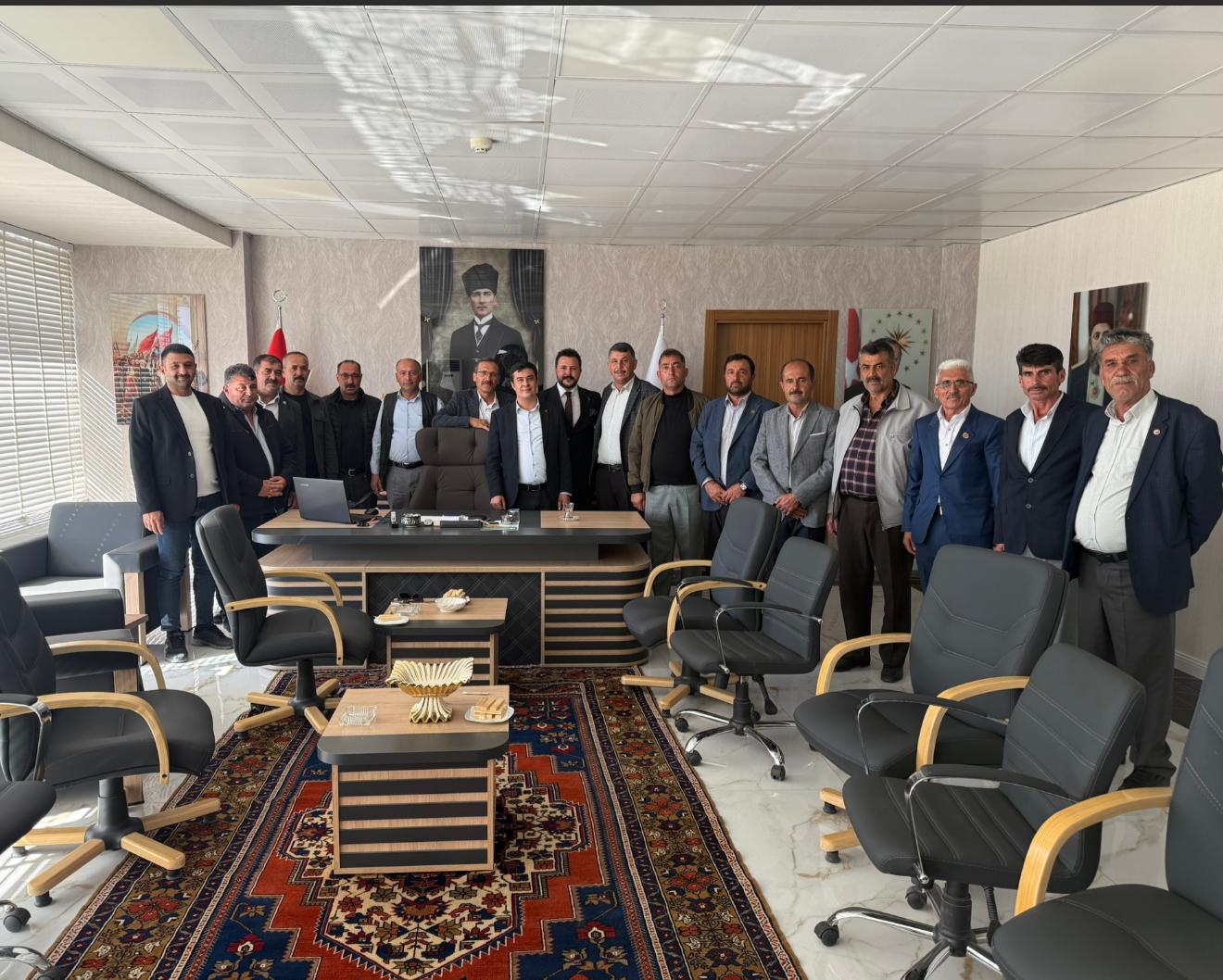 Mahalle Muhtarlarından İlçe Tarım Müdürüne Ziyaret