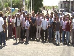 E-90 Karayolu Trafiğe Kapatma Eylemi