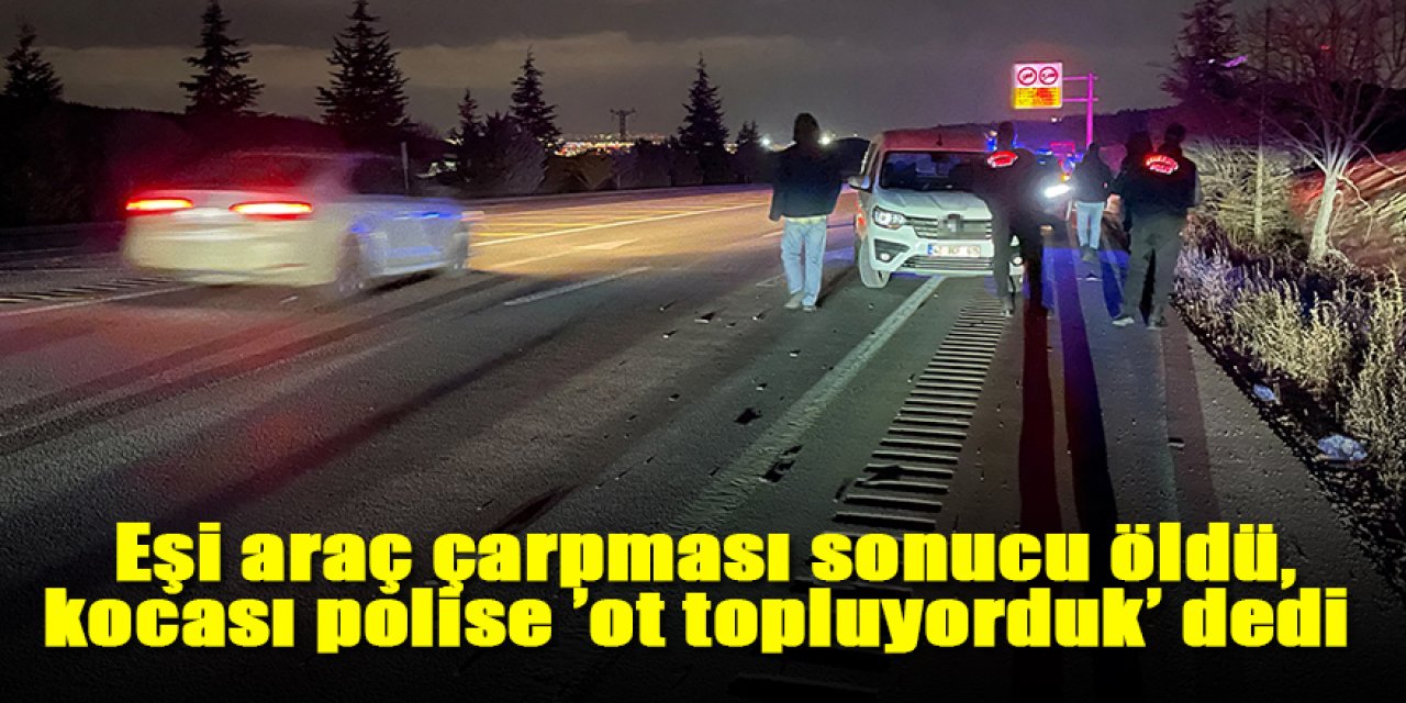Eşi araç çarpması sonucu öldü, kocası polise ’ot topluyorduk’ dedi