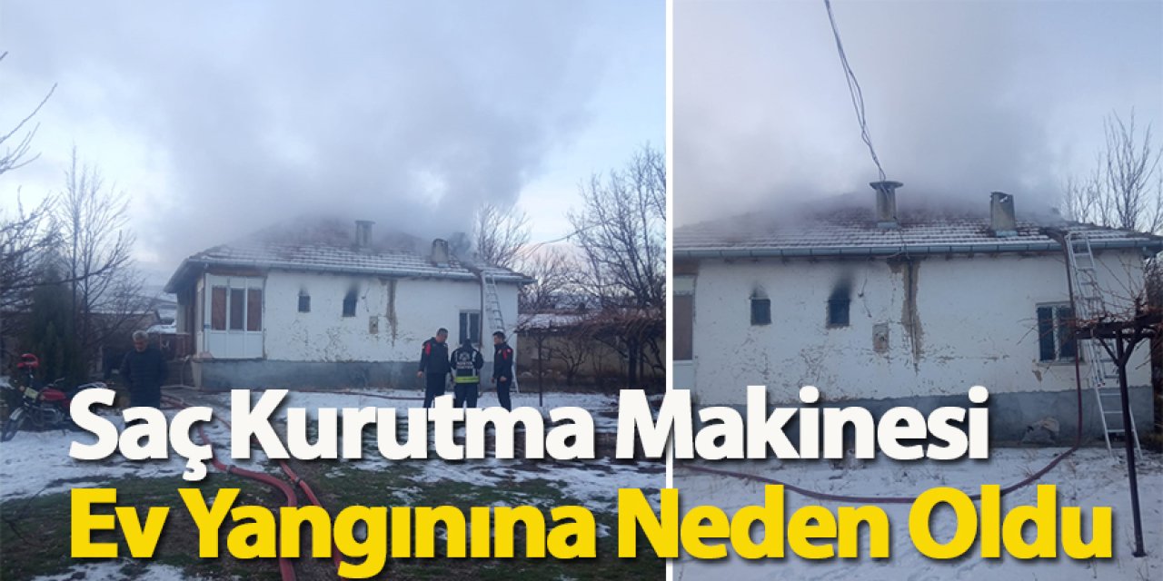 Saç Kurutma Makinesi Ev Yangınına Neden Oldu!