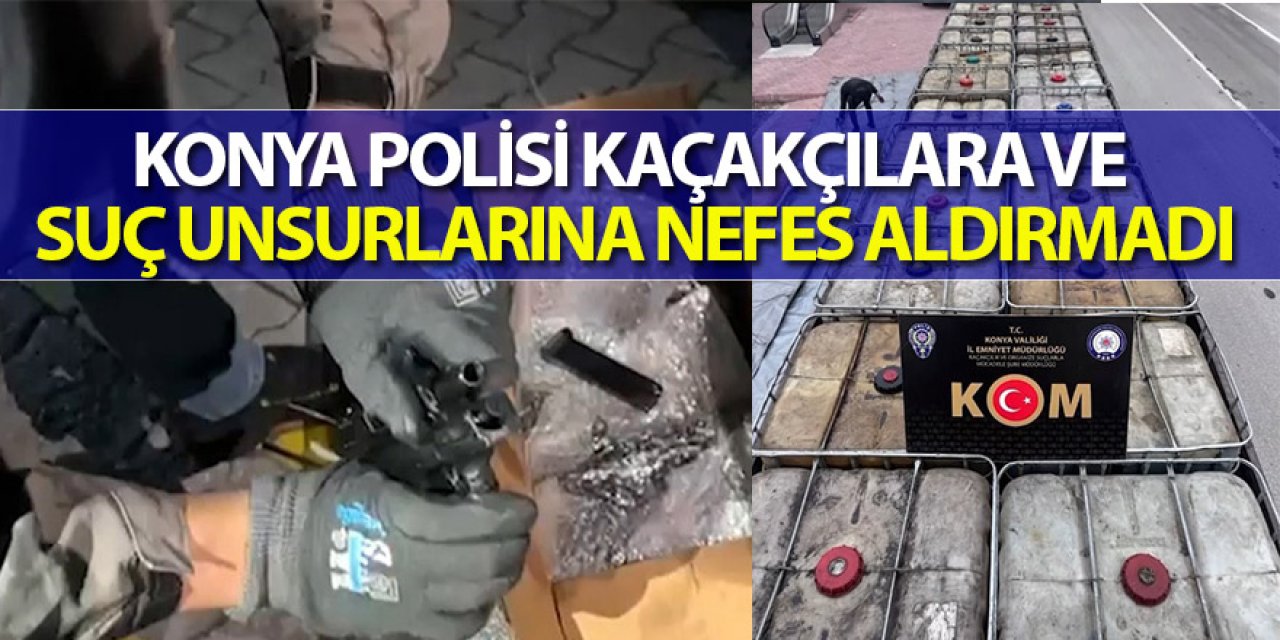 KOM ekipleri Kaçak akaryakıt ve 100 adet ruhsatsız tabanca ele geçirdi!
