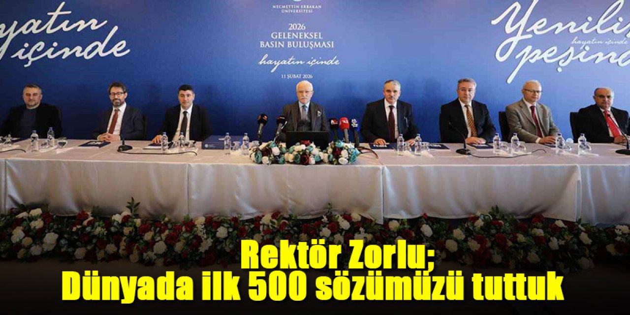 Rektör Zorlu; Dünyada ilk 500 sözümüzü tuttuk