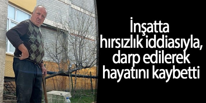 İnşatta hırsızlık iddiasıyla darp edilerek hayatını kaybetti