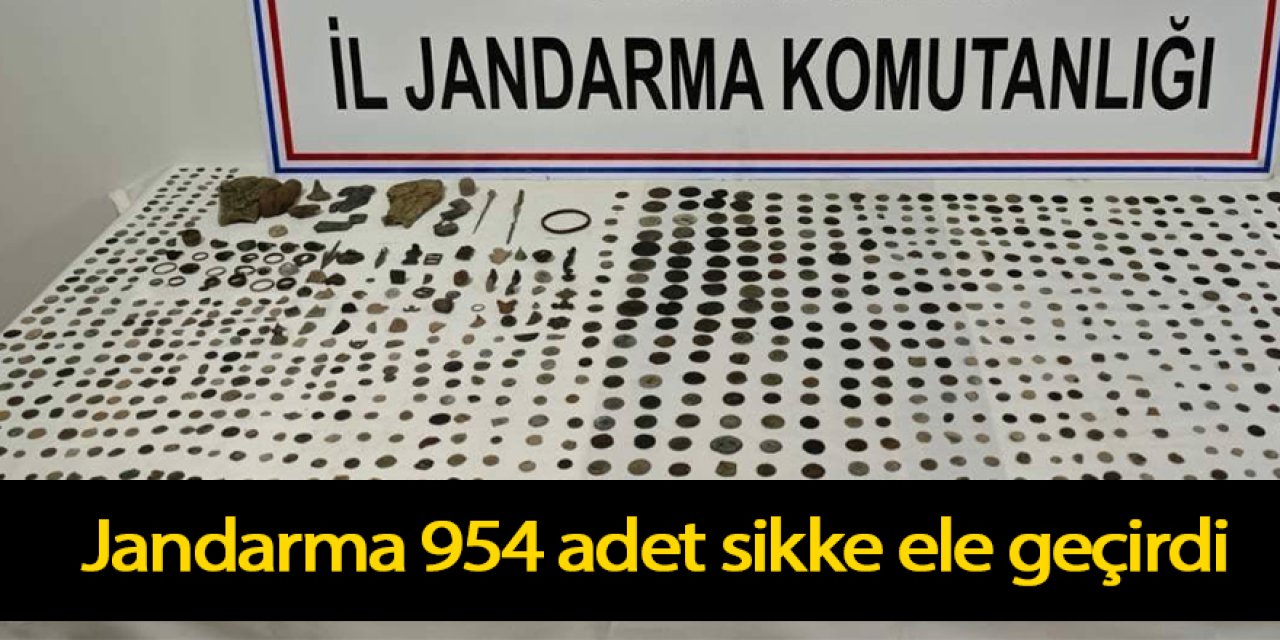 Jandarma 954 adet sikke ele geçirdi