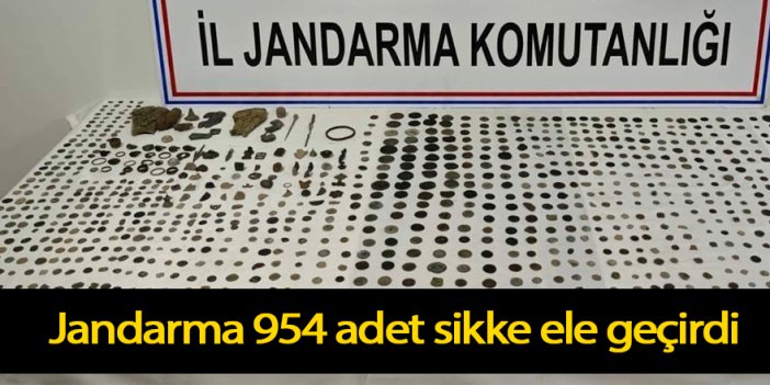 Jandarma 954 adet sikke ele geçirdi