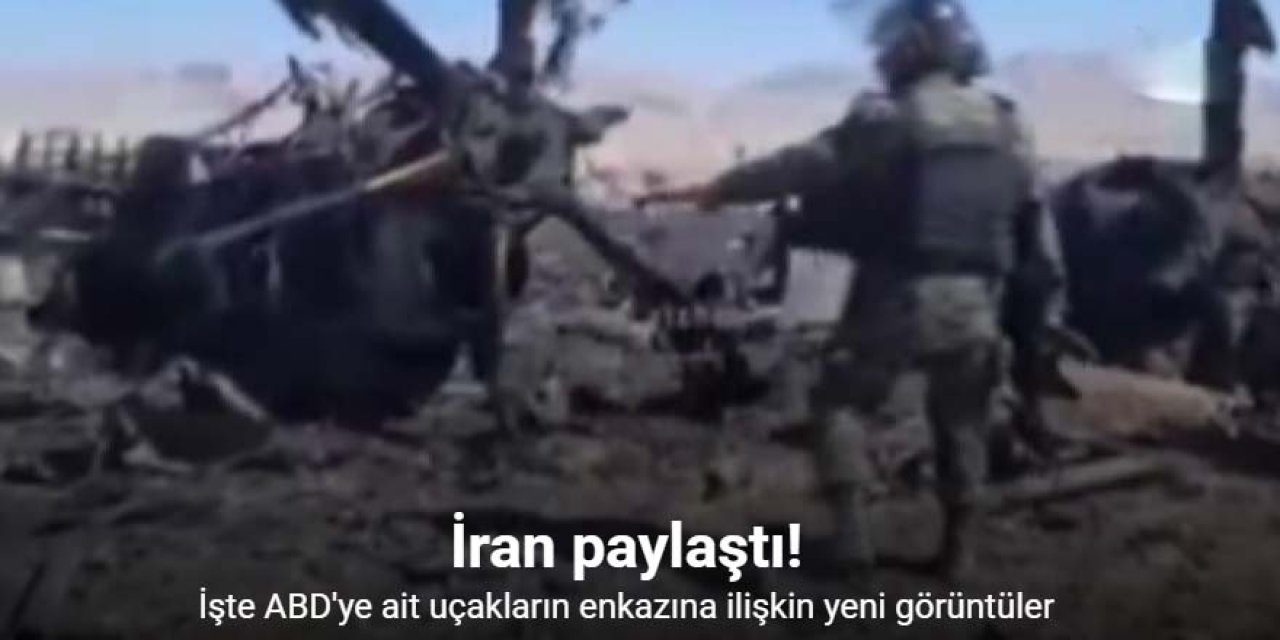 Uçakların enkazına ilişkin yeni görüntüler paylaşıldı