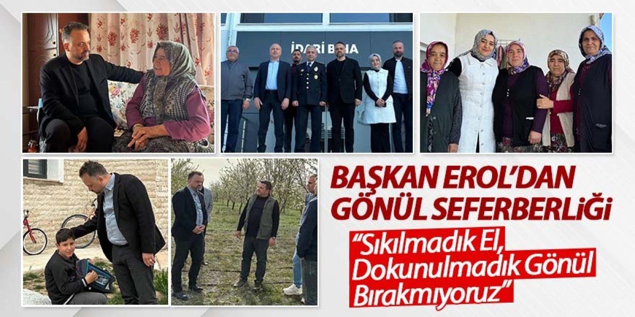 Başkan Erol sahada vatandaşı dinliyor