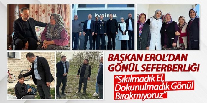 Başkan Erol sahada vatandaşı dinliyor