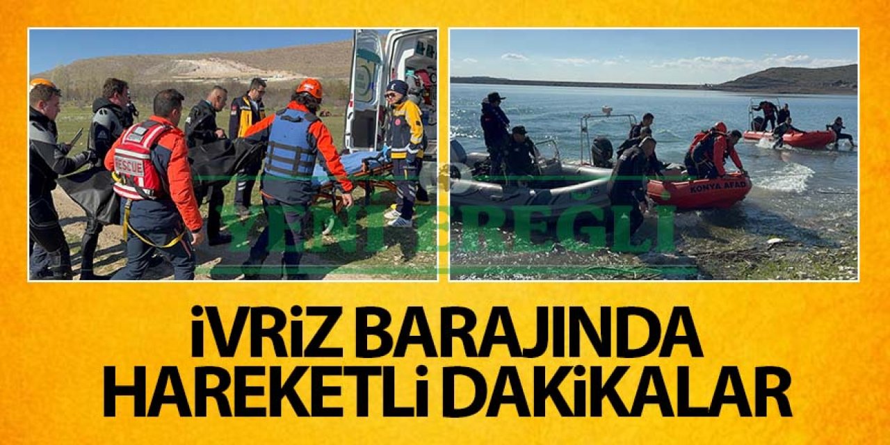 İvriz Baraj Gölü’nde gerçeğini aratmayan tatbikat