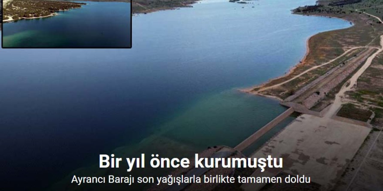 Son yağışlarla birlikte tamamen doldu