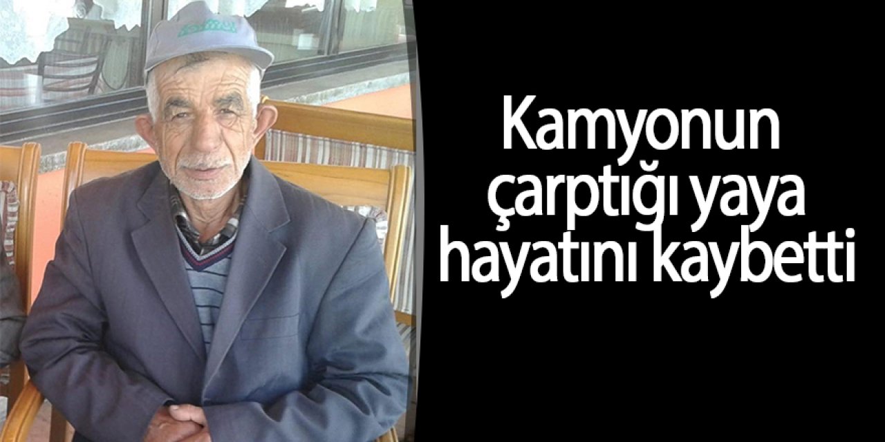 Kamyonun çarptığı yaya hayatını kaybetti
