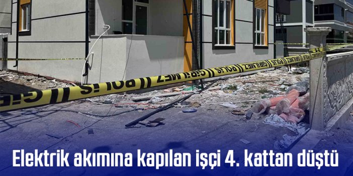 Elektrik akımına kapılan işçi ağır yaralandı
