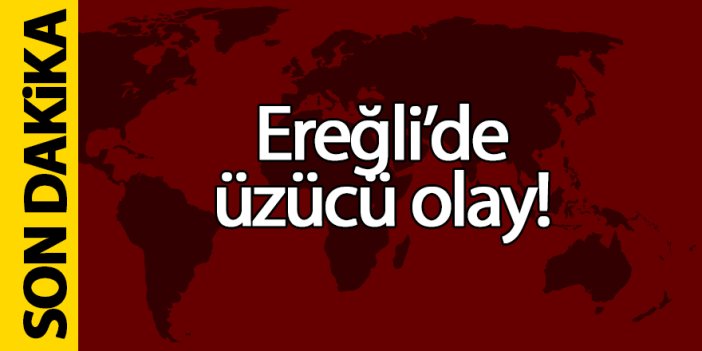 Ereğli’de üzücü olay!