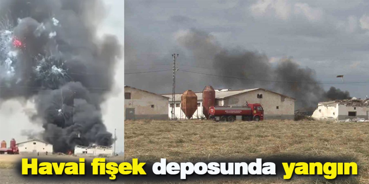 Havai fişek deposunda yangın