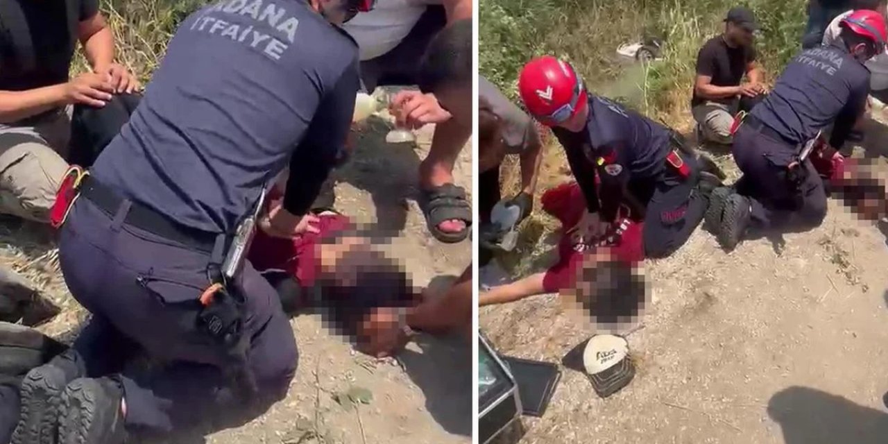 Sulama kanalına devrilen otomobildeki anne ve oğlu hayatını kaybetti