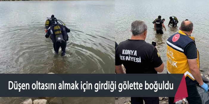 Düşen oltasını almak için girdiği gölette boğuldu
