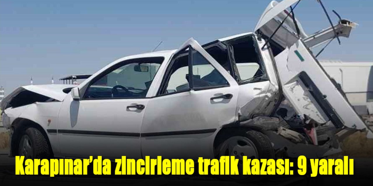 Karapınar’da zincirleme trafik kazası: 9 yaralı