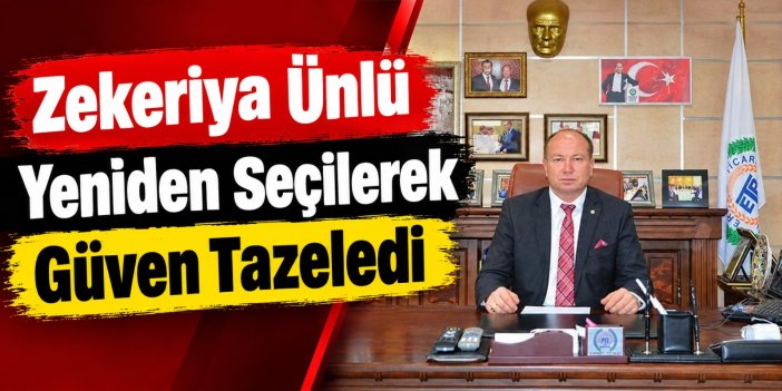 Ereğli Ticaret Borsası’nda Zekeriya Ünlü Dönemi Devam Ediyor