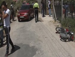 OTOMOBİL İLE MOTORSİKLET ÇARPIŞTI 1 YARALI