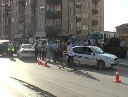 Belediye Önünde Trafik Kazası 1 Yaralı