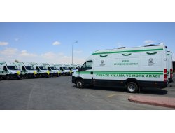 Büyükşehir’den 28 İlçeye Modern Cenaze Nakil Aracı