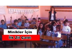 Minikler İçin İlk Ders Zili Çaldı