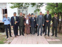 Ereğli’nin En Yaşlı Gazisi Evinde Ziyaret Edildi