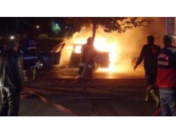 LPG'li Otomobil Alev Alev Yandı