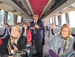 Başkan Özgüven Hanımları Konya’ya Uğurladı