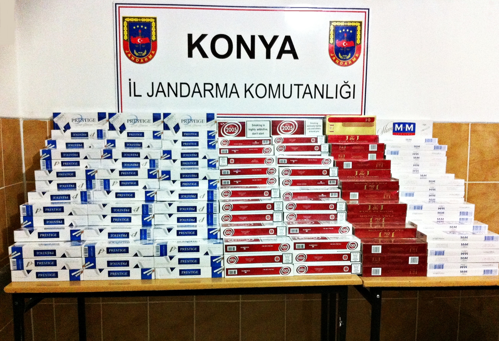 Ereğli Jandarma 4970 Paket Kaçak Sigara Ele Geçirdi