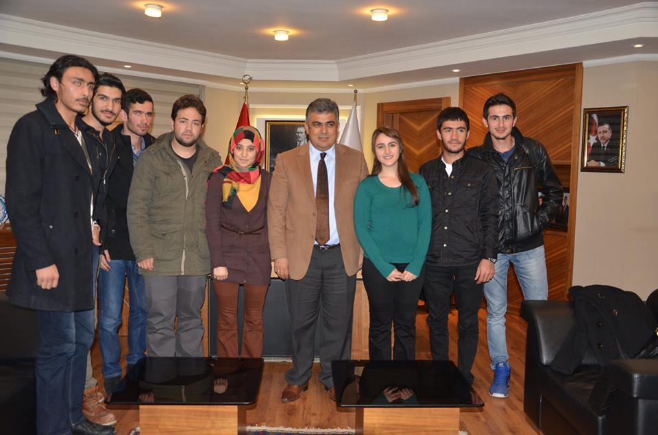 Üniversitelilerden Başkan Özkan Özgüven'e Ziyaret