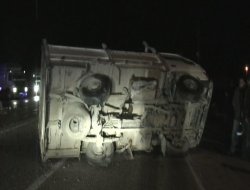 KONYA YOLUNDA TRAFİK  KAZASI   1  YARALI