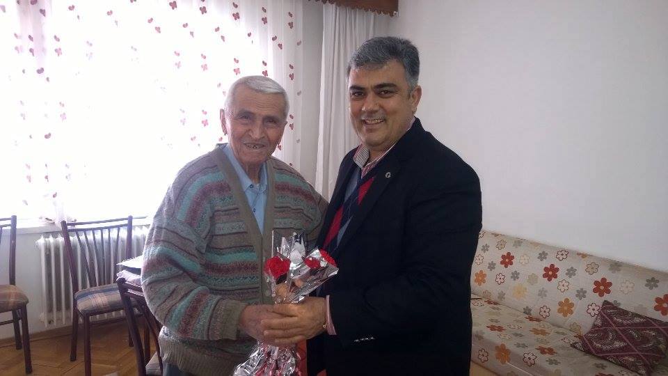 Özgüven, Duayen Gazeteci Hasan Can’ı Ziyaret Etti