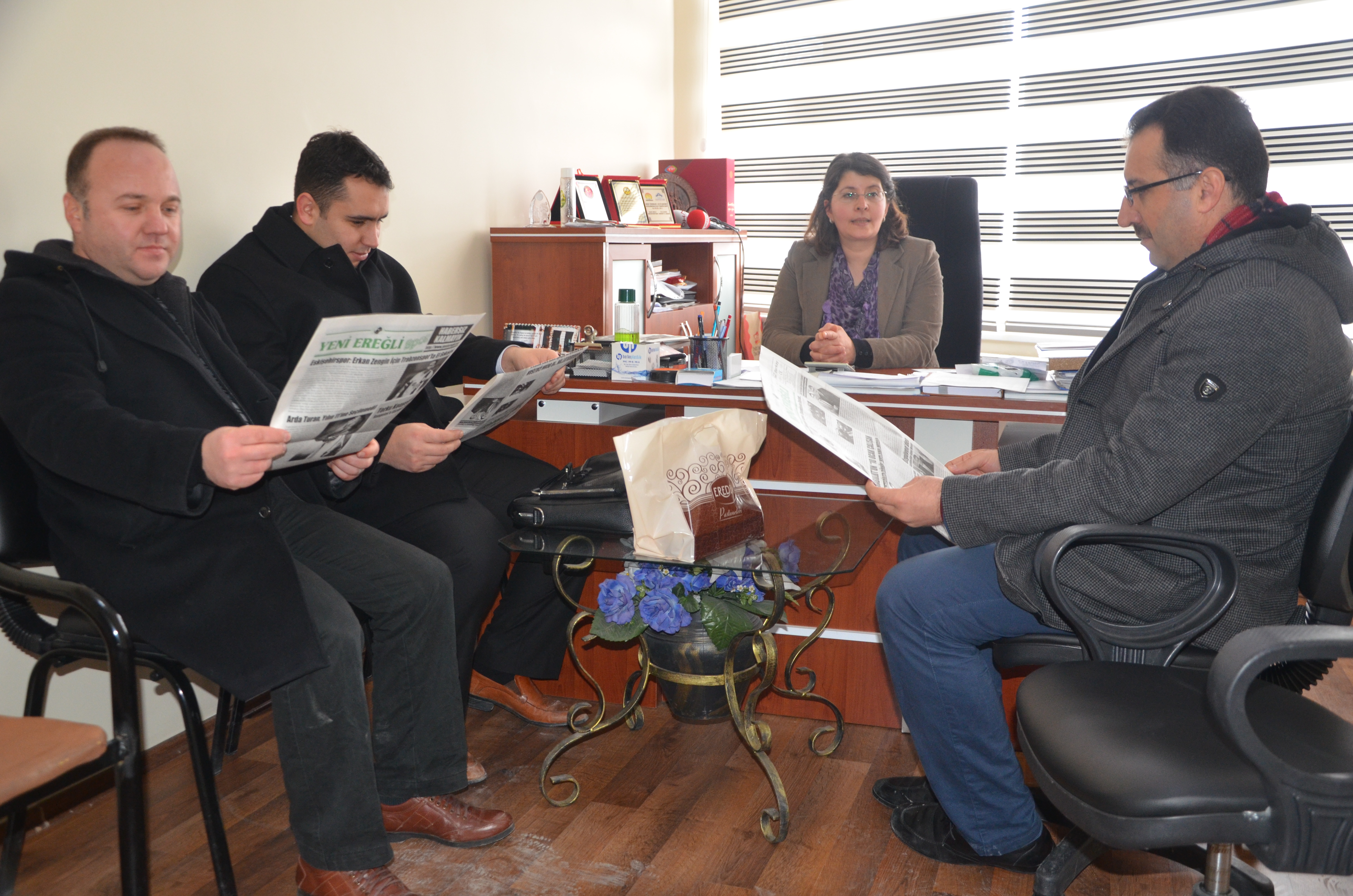 Şahika Kolejin den Yeni Ereğli Gazetesine  Ziyaret