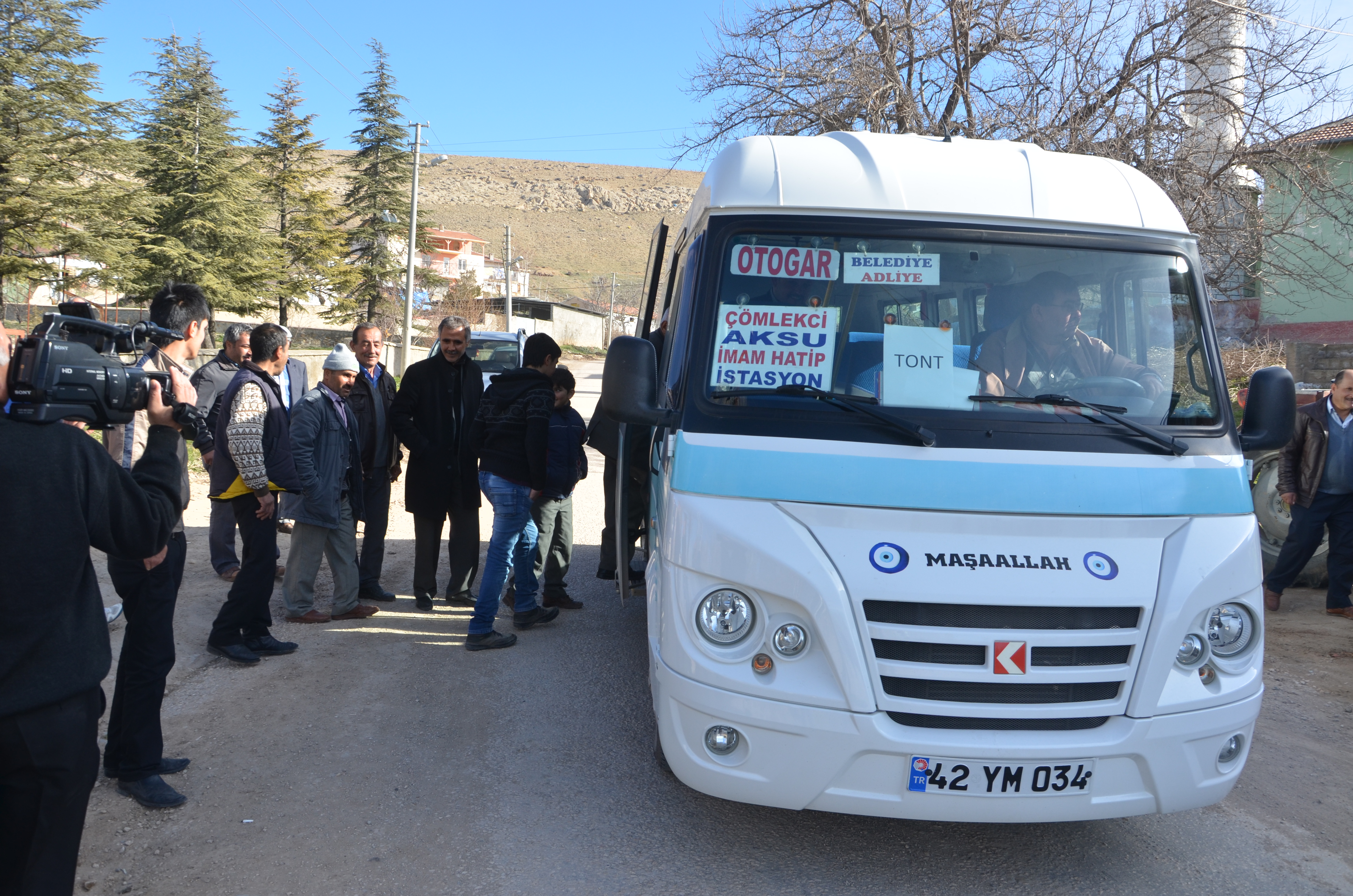 Gökçeyazı Mahallesine Minibüs Seferleri Başladı